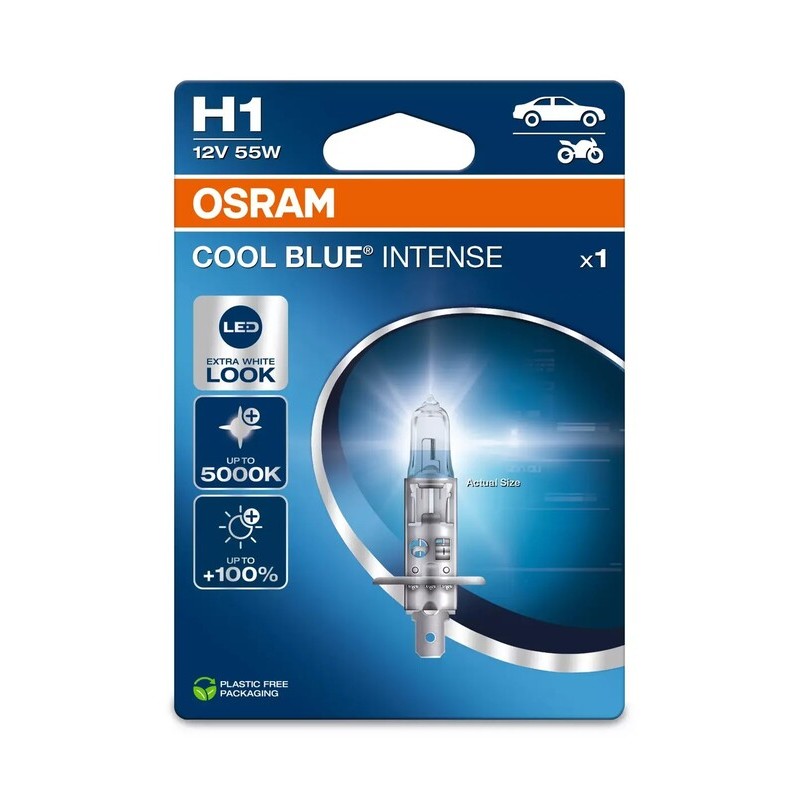 Ampoule OSRAM Cool Blue Intense Bulb H1 12V/55W - x1 Ampoule OSRAM Cool Blue Intense Bulb H1 12V/55W - x1