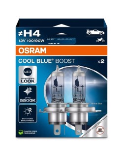 Ampoule OSRAM Cool Blue Boost H4 12V/100/90W - X2