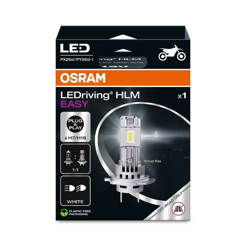 Ampoule OSRAM LEDriving HL Easy H7/H18 Ampoule OSRAM LEDriving HL Easy H7/H18