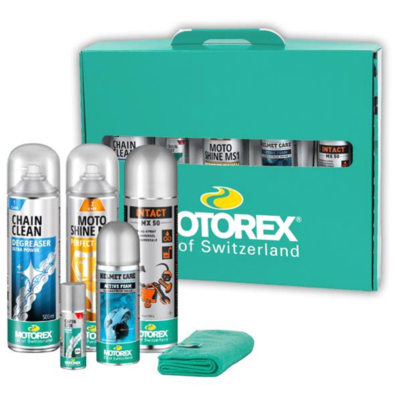 Kit de nettoyage, entretien et lubrification MOTOREX X Ride N' Shine Kit de nettoyage, entretien et lubrification MOTOREX X Ride N' Shine