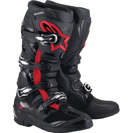 BOOT TECH 7 BLACK/RED FLUO 10