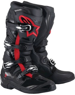 BOOT TECH 7 BLACK/RED FLUO 12