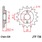 Pignon JT SPROCKETS acier anti-bruit 736 - 520 Pignon JT SPROCKETS acier anti-bruit 736 - 520