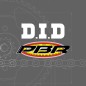 Kit chaîne DID/PBR 420D 11/53 (ratio OEM) renforcé - couronne acier standard 4412 Kit chaîne DID/PBR 420D 11/53 (ratio OEM) renforcé - couronne acier standard 4412