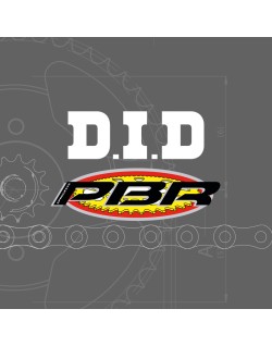 Kit chaîne DID/PBR 420D 11/60 (Ratio OEM) renforcé - Couronne arrière en aluminium ultra-léger 4726