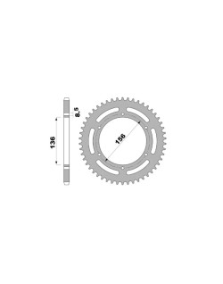 Kit chaîne DID/PBR 420D 11/60 (Ratio OEM) renforcé - Couronne arrière en aluminium ultra-léger 4726