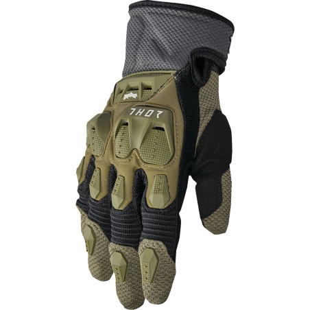 GLOVE TERRAIN ARMY/CHARCOAL 2X