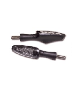 KOSO LED-Indicator Z1 , Black, Smoke, E-mark