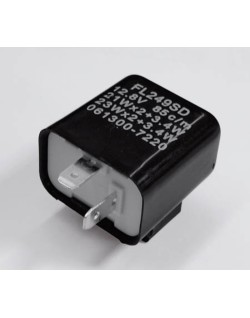 SHIN YO Flasher Relay, 2 Terminals, 12V 21W, Black