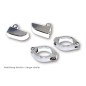 HIGHSIDER Indicator bracket set M8 for 42-43 mm