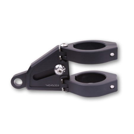 HIGHSIDER CNC aluminium lamp holder set EXTEND for í˜ 35-37 mm, adjustable length, black