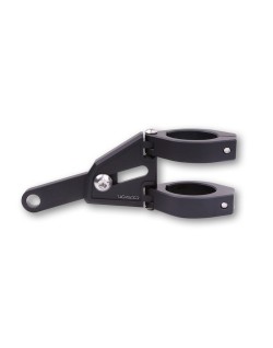 HIGHSIDER CNC aluminium lamp holder set EXTEND for í˜ 35-37 mm, adjustable length, black