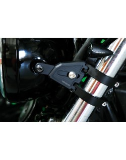 HIGHSIDER CNC aluminium lamp holder set EXTEND for í˜ 35-37 mm, adjustable length, black