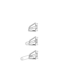 HIGHSIDER CNC aluminium lamp holder set EXTEND for í˜ 35-37 mm, adjustable length, black