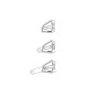 HIGHSIDER CNC aluminium lamp holder set EXTEND for í˜ 35-37 mm, adjustable length, black