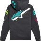 HOODIE ZIP VARIEGATE GUNMETAL 