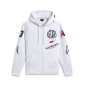 HOODIE ZIP VARIEGATE WHITE 2XL