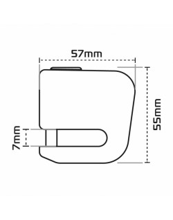 Bloque-disque OXFORD XA5 Alarm - noir