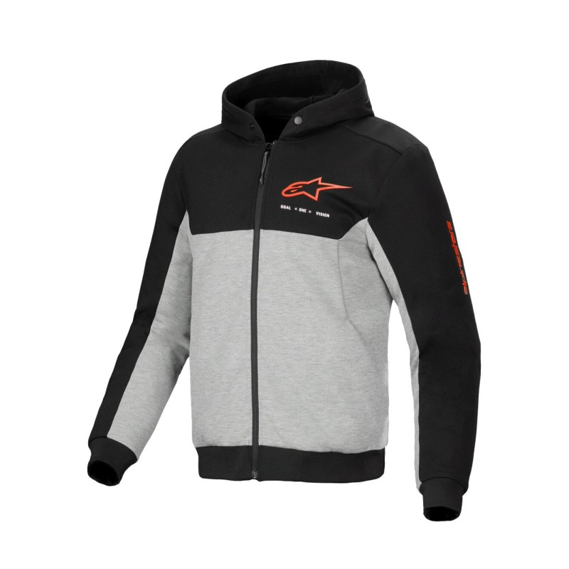 HOODIE CHROME V2 SPORT BK/GY/R