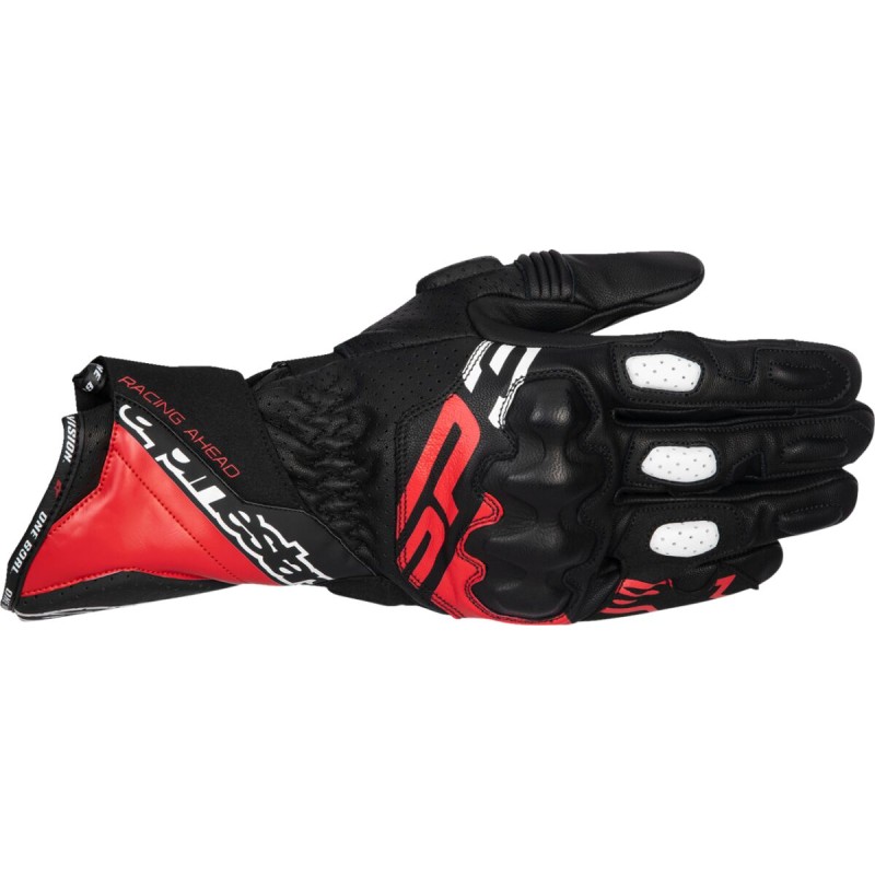 GLOVE SP-3 BLK/BRT RD/WHT L