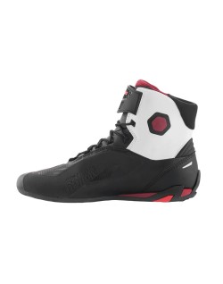 SHOES FASTER-4 BK/WH/DK RD 9