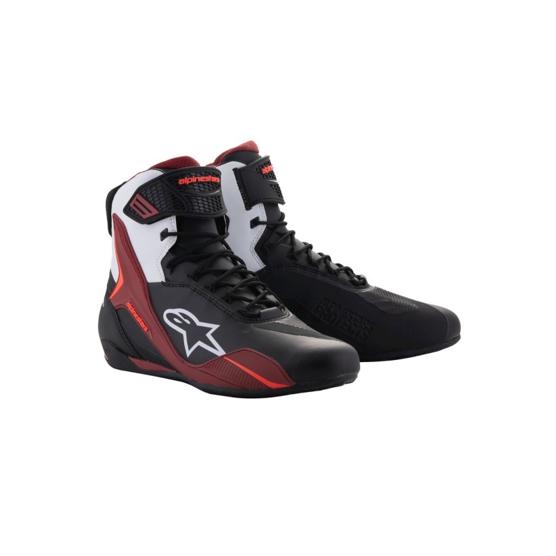 SHOES FASTER-4 BK/WH/DK RD 11.