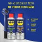 Kit d'entretient de chaîne WD-40 Specialist - 2x Spray 400ml Kit d'entretient de chaîne WD-40 Specialist - 2x Spray 400ml