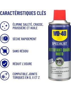 Kit d'entretient de chaîne WD-40 Specialist - 2x Spray 400ml