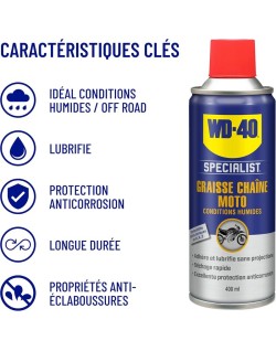 Kit d'entretient de chaîne WD-40 Specialist - 2x Spray 400ml