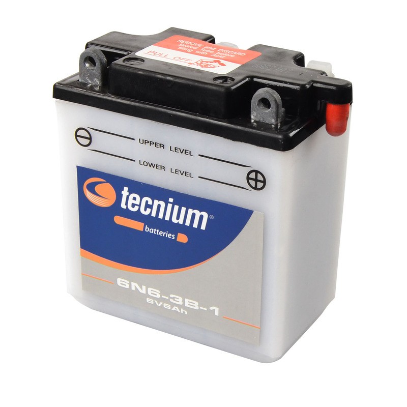 Batterie TECNIUM conventionnelle avec pack acide - 6N6-3B-1 Batterie TECNIUM conventionnelle avec pack acide - 6N6-3B-1