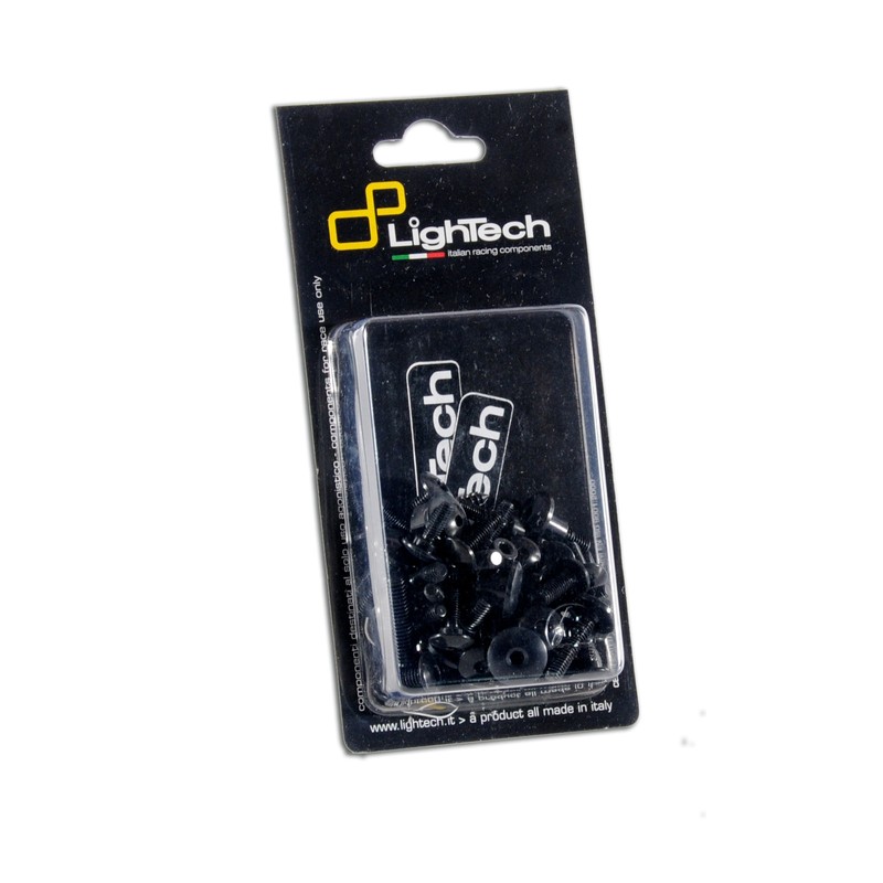 Kit vis de support de plaque LIGHTECH anodisé noir Yamaha R1 Kit vis de support de plaque LIGHTECH anodisé noir Yamaha R1