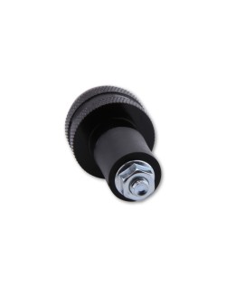 HIGHSIDER smart Bar End Weights, black, knurled, for steel handlebars