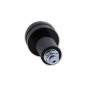 HIGHSIDER smart Bar End Weights, black, knurled, for steel handlebars