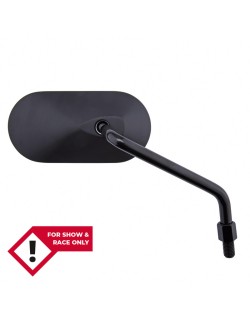HIGHSIDER smart AGILA Handlebar Mirror, Oval, Black, Right, No E-test
