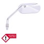 HIGHSIDER smart AGILA Handlebar Mirror, Oval, Chrome, Left, No E-test