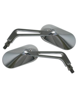 HIGHSIDER smart Handlebar mirror, oval, chrome