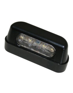 HIGHSIDER smart LED license plate light, ABS black