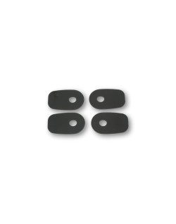 HIGHSIDER smart Mounting plates INDY SPACER for various KAWASAKI Z750/,ZX10R,ER6 F/N, black, Set