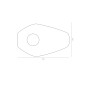 HIGHSIDER smart Mounting plates INDY SPACER for various KAWASAKI, YAMAHA,SUZUKI, Set
