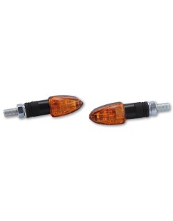 HIGHSIDER smart Halogen flasher LIZZARD, black, yellow glass, 12V/6W