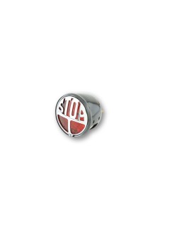 HIGHSIDER smart LED taillight STOP, red glass, black metal housing