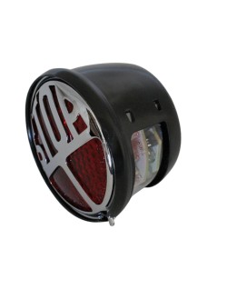 HIGHSIDER smart LED taillight STOP, red glass, black metal housing