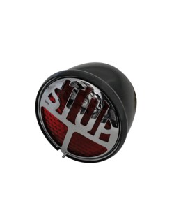 HIGHSIDER smart LED taillight STOP, red glass, black metal housing
