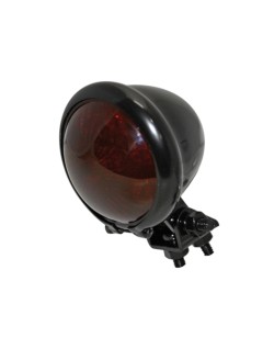 HIGHSIDER smart LED taillight BATES STYLE, black housing, red glass