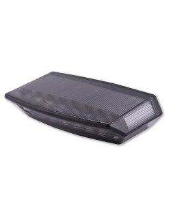 HIGHSIDER smart BOSTON LED tail light, black base plate, tinted glass