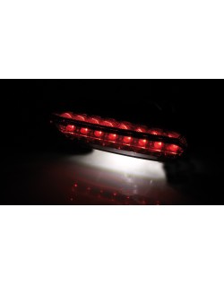 HIGHSIDER smart BOSTON LED tail light, black base plate, tinted glass