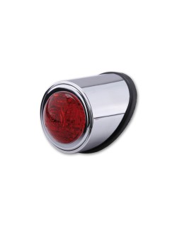HIGHSIDER smart LED taillight OLD SCHOOL TYP1, chrome, red glass, E-approved