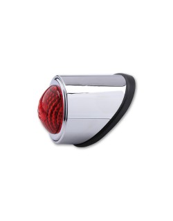 HIGHSIDER smart LED taillight OLD SCHOOL TYP1, chrome, red glass, E-approved