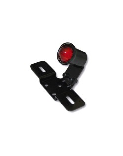 HIGHSIDER smart LED taillight OLD SCHOOL TYP3, black, red glass, with number plate holder