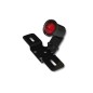 HIGHSIDER smart LED taillight OLD SCHOOL TYP3, black, red glass, with number plate holder